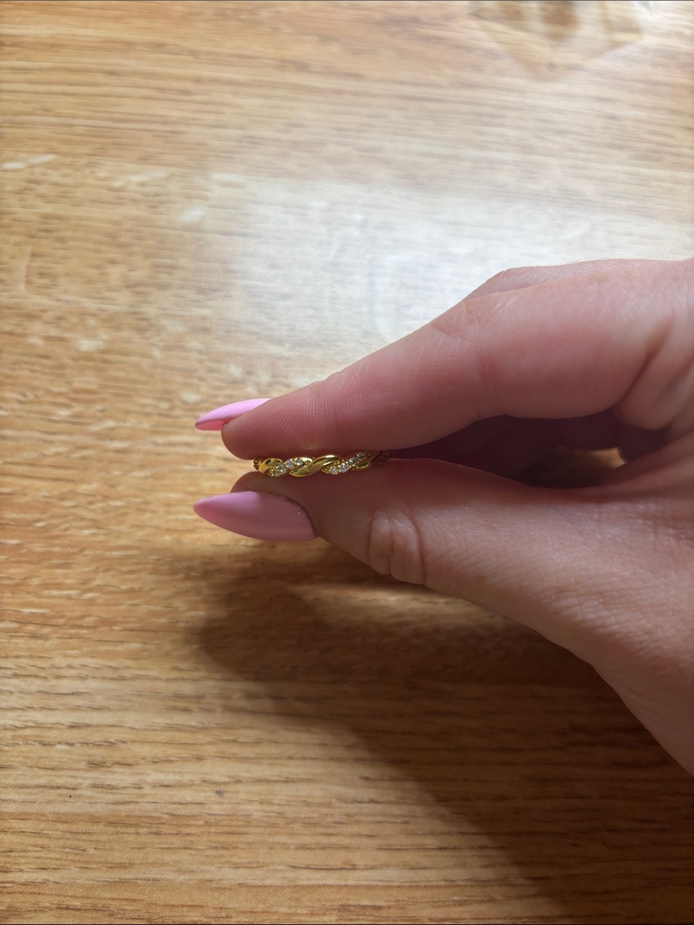 Elegant Gold Twisted Rope Band Ring - Women Jewelry